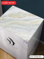 냉동고 방진 매트 커버 천 방수 및 오일 방지 냉동고 냉장고 북유럽 스타일 pvc 주방 방진 커버 방진 커버 타월 - 이미지 5