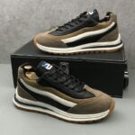 유럽 ​​남성화 레트로 포레스트 검프 트렌디화 2025 신상 컬러 매칭 스포츠 캐주얼화 남성 두꺼운 밑창 아빠화 - 이미지 2