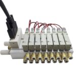 SMC형 중앙밸브 아일랜드 솔레노이드 밸브 스타일 SY5140-42-02-4F/8F/10F/12F 최대 24위치 - 이미지 5