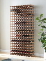 와인 랙 심플 모던 레드 와인 랙 와인 캐비닛 랙 홈 와인 솔리드 우드 디스플레이 랙 레드 와인 병 디스플레이 랙