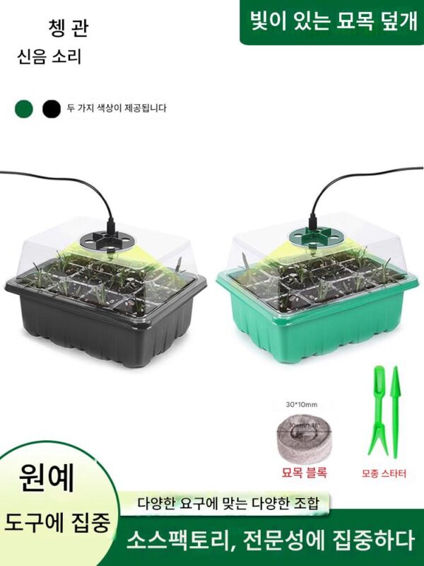 특가 원예 도구 절단 화분 두꺼워진 검정 녹색 묘목 상자 투명 빛 PVC 다육 식물 묘목 블록