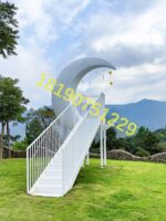 인터넷 유명인 사다리 명승지 대형 펀치 카드 사진 배경 계단 야외 로맨틱 바닥 장식 사다리 예술 설치