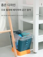 조절 가능한 크기 확장형 쓰레기통은 봉투를 집어 올리지 않습니다. 쓰레기 봉투는 떨어지지 않습니다. 범용 접이식 쓰레기통 홈 - 이미지 3