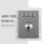 Yiyuntian TB-03 내장 금속 스테인리스 스틸 산업용 CNC 공작 기계 트랙볼 마우스 방수 및 방진 - 이미지 3