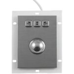 Yiyuntian TB-03 내장 금속 스테인리스 스틸 산업용 CNC 공작 기계 트랙볼 마우스 방수 및 방진 - 이미지 5