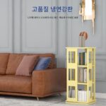 크리에이티브 360도 회전 다기능 소형 공간 홈 스토리지 랙 화분 랙 바닥 학생 책장 - 이미지 2