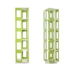 크리에이티브 360도 회전 다기능 소형 공간 홈 스토리지 랙 화분 랙 바닥 학생 책장 - 이미지 5