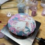 에나멜 구이 도구 유약 충전 리프팅 플랫폼 에나멜 충전 도구 보호용 목 콘 - 이미지 2