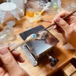 에나멜 구이 도구 유약 충전 리프팅 플랫폼 에나멜 충전 도구 보호용 목 콘 - 이미지 5