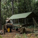 Savage 부시크래프트 야외 캠핑 다기능 TC 코튼 스트레처 해먹 방풍 윈드쉴드 캠핑 마칭 침대 - 이미지 4