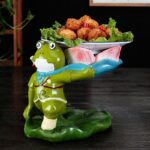 인터넷 스타 핫팟 레스토랑 곱창 해산물 가재 드라이아이스 창의적인 식기 개인화 특수 모양 황소개구리 훈제 용기 도금 - 이미지 3