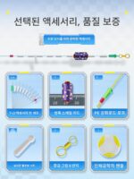 Jiadongpu 초소형 공간 빈 슈트 실리콘 프리미엄 고품질 슈트 전체 세트 조합 메인 라인 그룹 낚시 소형 액세서리 - 이미지 2