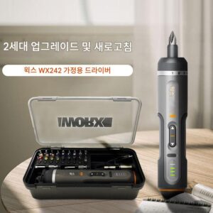 WORX Wicks 전기 드라이버 충전식 가정용 소형 리튬 전기 드라이버 다기능 도구 WX242