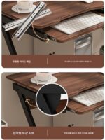 이동식 컴퓨터 데스크탑 테이블 침대 옆 테이블 홈 심플 책상 침실 학생 미니 컴퓨터 테이블 소형 - 이미지 3