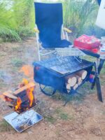 한투 신제품 출시 난로 옆 탁자 야외용 나무 난로 전술 탁자 야외용 접이식 탁자 다목적 탁자 - 이미지 4