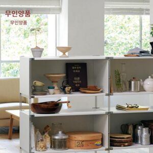 무인양품 스테인리스 콤비네이션 랙 부품 추가 선반 수직대 크로스바 전용
