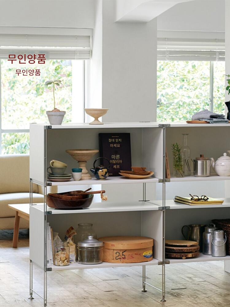 main_678211137839_0-1 무인양품 스테인리스 콤비네이션 랙 부품 추가 선반 수직대 크로스바 전용 - 이미지 1