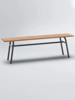 MUJI SOUDIEUX BENCH 원목 테이블탑 철제 테이블 다리 겸용 심플 테이블 및 스툴 - 이미지 2