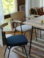 MUJI SOUDIEUX BENCH 원목 테이블탑 철제 테이블 다리 겸용 심플 테이블 및 스툴 - 이미지 3