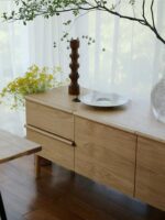 MUJI SOUDIEUX BENCH 원목 테이블탑 철제 테이블 다리 겸용 심플 테이블 및 스툴 - 이미지 5