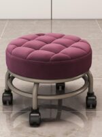 풀리 로우 스툴, 범용 휠 홈 뷰티 심 어린이 유아용 신발 갈아입히기 걸레질 바닥 이동식 아기 벤치 작은 스툴 - 이미지 4