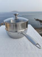 Lunkai 18-10 3겹 스틸 페티 냄비 요리 냄비 스튜 냄비 수프 냄비 다목적 평저 프라이팬 인덕션 쿠커 코팅 없음 - 이미지 5