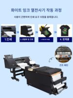 오프셋 화이트 잉크 열전사 프린터 티셔츠 패턴 인쇄기 A3 열전사 프린터 스톨 열전사 프린터 - 이미지 2