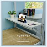 기숙사 공간 활용 유물 선반 수납 선반 하단 침대 옷걸이 단선 컴퓨터 책상 - 이미지 3