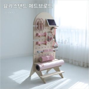 수직형 바닥 수납 선반 홈 피트니스 장비 요가 매트 덤벨 케틀벨 스포츠 장비 홀 보드 선반