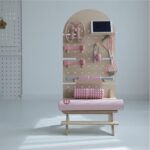 수직형 바닥 수납 선반 홈 피트니스 장비 요가 매트 덤벨 케틀벨 스포츠 장비 홀 보드 선반 - 이미지 2