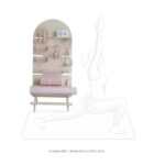 수직형 바닥 수납 선반 홈 피트니스 장비 요가 매트 덤벨 케틀벨 스포츠 장비 홀 보드 선반 - 이미지 4