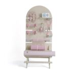 수직형 바닥 수납 선반 홈 피트니스 장비 요가 매트 덤벨 케틀벨 스포츠 장비 홀 보드 선반 - 이미지 5