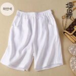 해외 무역 수출 이탈리아 대형 브랜드 마지막 주문 원래 주문 캐비닛에서 제거 남은 주문 코튼 및 리넨 반바지 여성 여름 반바지 캐주얼 바지 - 이미지 3