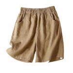 해외 무역 수출 이탈리아 대형 브랜드 마지막 주문 원래 주문 캐비닛에서 제거 남은 주문 코튼 및 리넨 반바지 여성 여름 반바지 캐주얼 바지 - 이미지 5