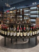 나카시마 디스플레이 캐비닛 원형 디스플레이 캐비닛 가방 신발 화장품 선물 모자 및 아동 제품 디스플레이 캐비닛 나무 디스플레이 선반 - 이미지 4