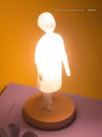 하늘빛 만남 빛 소년 모델 장식품 3D 손 창조적 장식 작은 밤 빛 침대 옆 램프 주변 게임 선물
