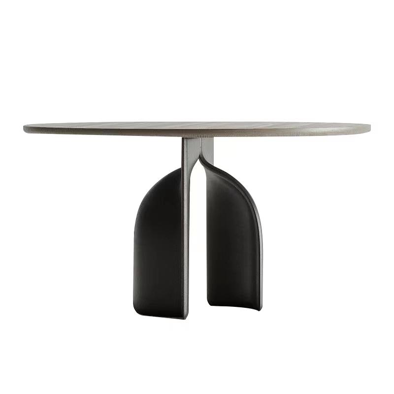 main_680623577464_0-1 디자이너 이탈리아 미니멀리스트 와비사비 스타일 영업 사무실 모델 룸 상업용 휴게소 넷 셀러브리티 솔리드 우드 협상 라운드 테이블 - 이미지 1