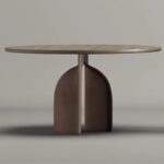 디자이너 이탈리아 미니멀리스트 와비사비 스타일 영업 사무실 모델 룸 상업용 휴게소 넷 셀러브리티 솔리드 우드 협상 라운드 테이블 - 이미지 2