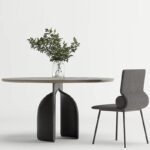 디자이너 이탈리아 미니멀리스트 와비사비 스타일 영업 사무실 모델 룸 상업용 휴게소 넷 셀러브리티 솔리드 우드 협상 라운드 테이블 - 이미지 4