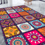 북유럽 레트로 카펫 거실 바닥 매트 침실 침대 옆 다다미 터키식 페르시아 카펫 넓은 공간 전체 맞춤 제작