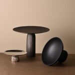 노르딕 심플 메탈 알루미늄 하이풋 과일 플레이트 모던 라이트 럭셔리 모델 룸 호텔 거실 레스토랑 트레이 장식품