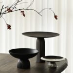 노르딕 심플 메탈 알루미늄 하이풋 과일 플레이트 모던 라이트 럭셔리 모델 룸 호텔 거실 레스토랑 트레이 장식품 - 이미지 3