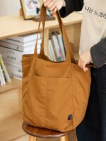 소백 일본 방수 나일론 캐주얼 숄더백 여성 디자인 니치 대용량 통근 토트백