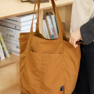 소백 일본 방수 나일론 캐주얼 숄더백 여성 디자인 니치 대용량 통근 토트백