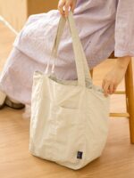 소백 일본 방수 나일론 캐주얼 숄더백 여성 디자인 니치 대용량 통근 토트백 - 이미지 3