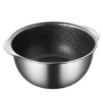 독일산 316 스테인리스 밥그릇 가정용 벌집모양 노스틱 소형 수프 냄비 샐러드 조리 그릇 인스턴트 국수 뚝배기 밥그릇 두꺼운 - 이미지 5