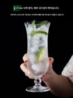 인터넷 유명인 음료 컵 아크릴 주스 컵 밀크티 키 큰 맥주 컵 상업용 바텐딩 허리케인 트로피컬 칵테일 컵 - 이미지 3