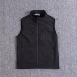 외국 무역 조끼 남성 가을 민소매 플러스 벨벳 조끼 야외 레저 소프트 쉘 조끼 새로운 다중 포켓 스탠드 칼라 조끼