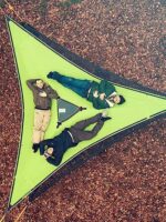 야외용 삼각형 해먹 롤오버 방지 다중인용 더블 파크 캠핑 장비 초경량 매달린 나무 텐트 야외용 - 이미지 2