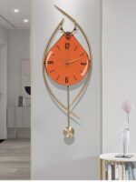 벨 커버가 있는 노르딕 스타일 3D 스테레오 시계 거실 벽시계 침실 모던 심플 태양 운동 크리에이티브 벽시계